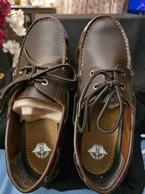 Dockers Vargas Dark Brown Leather Men’s Boat Shoes